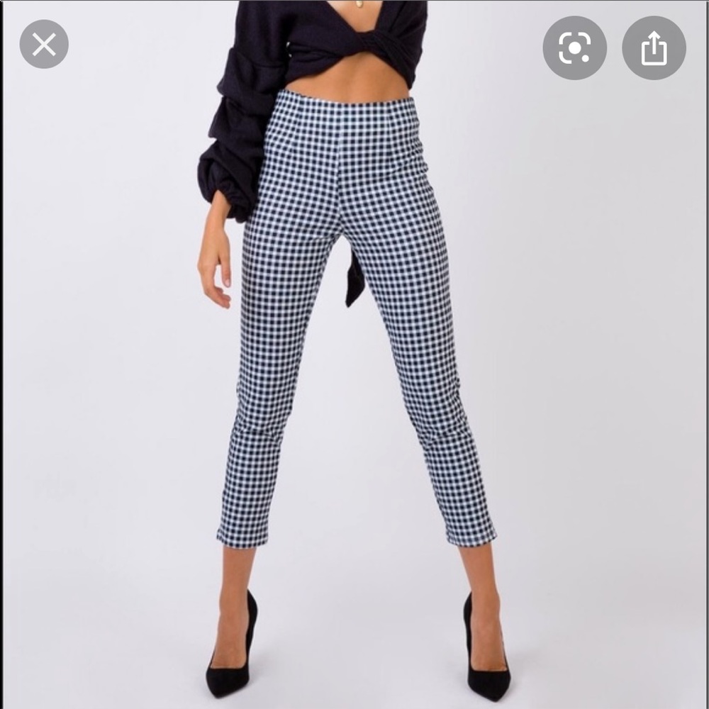 Princess Polly cropped gingham pants